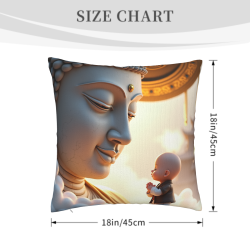 Zen Cloud Pattern Plush Pillow Cover - Okomall