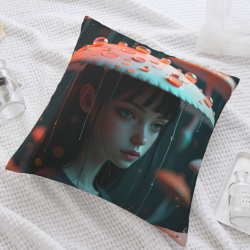 夢幻少女毛絨抱枕套 - Okomall