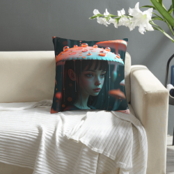 Housse de Coussin en Peluche Dreamy Girl - Okomall