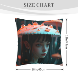 Housse de Coussin en Peluche Dreamy Girl - Okomall