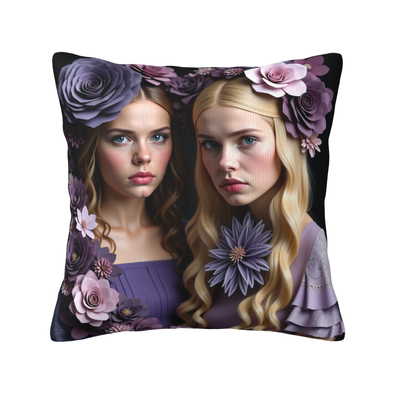 Okomall 18x18 inch Patterned Plush Pillow Cover - Comfortable Home Decor
