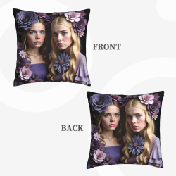Okomall 18x18 inch Patterned Plush Pillow Cover - Comfortable Home Decor