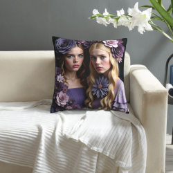 Okomall 18x18 inch Patterned Plush Pillow Cover - Comfortable Home Decor