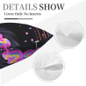Housse de coussin en peluche avec art abstrait de couleurs - Okomall