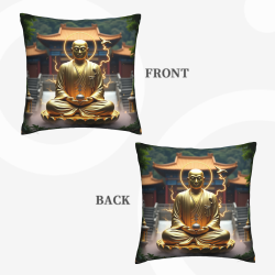 Zen Landscape Plush Pillow Cover - Okomall