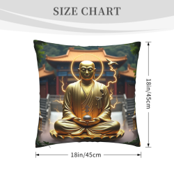 Zen Landscape Plush Pillow Cover - Okomall