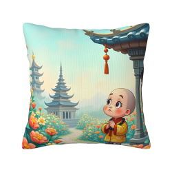 선(禪) 테마의 작은 승려 плюшевая подушка - Okomall