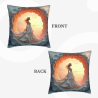 Housse de Coussin en Peluche Motif Ciel Étoilé - Okomall