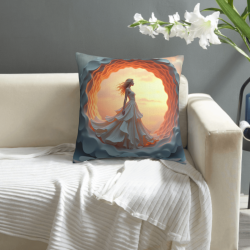 Housse de Coussin en Peluche Motif Ciel Étoilé - Okomall