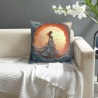 Housse de Coussin en Peluche Motif Ciel Étoilé - Okomall