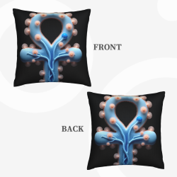 Housse de coussin en peluche du système nerveux humain - Okomall