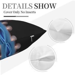 Housse de coussin en peluche du système nerveux humain - Okomall