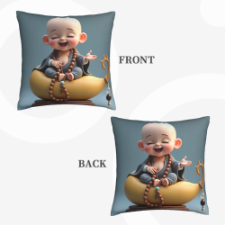 Smiling Buddha Zen Plush Pillow - Okomall