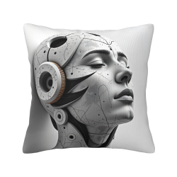 Housse de coussin en peluche style cyberpunk - Okomall