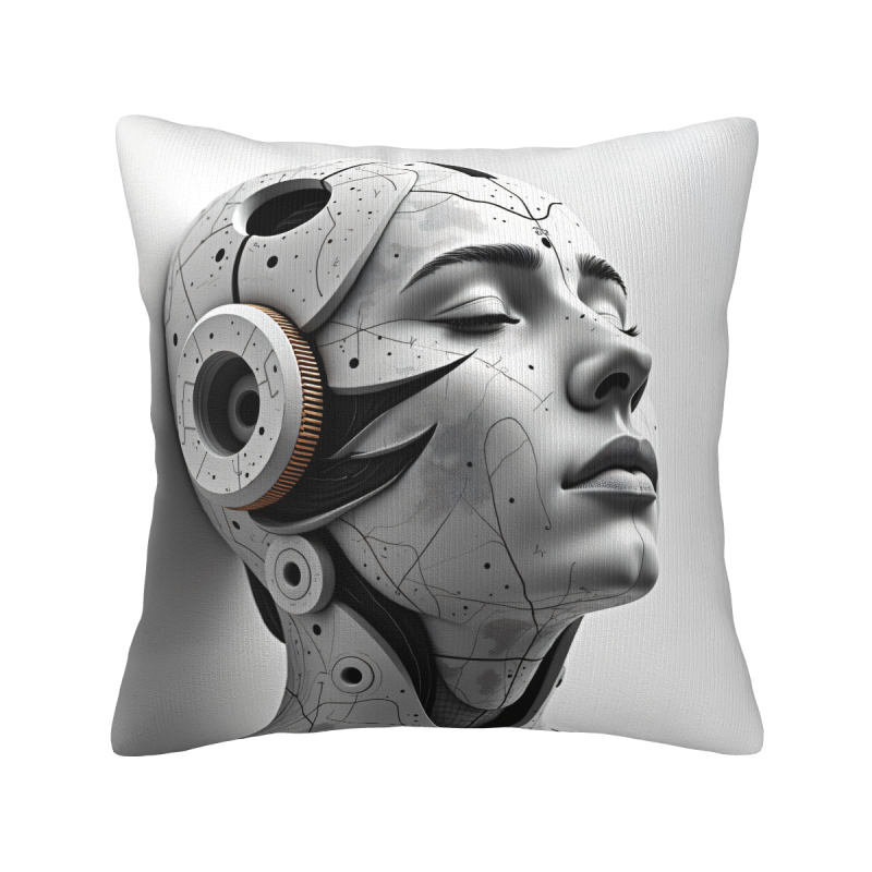 Cyberpunk Style Plush Pillow Cover - Okomall