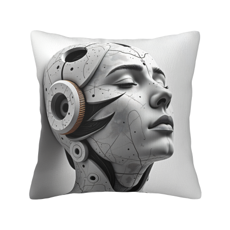 Funda de cojín de felpa de estilo cyberpunk - Okomall