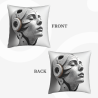 Housse de coussin en peluche style cyberpunk - Okomall
