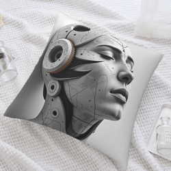 Funda de cojín de felpa de estilo cyberpunk - Okomall