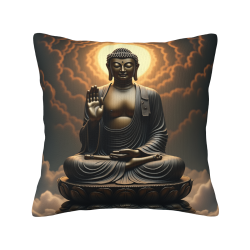 Abstract Cloud Pattern Plush Pillow Cover - Okomall