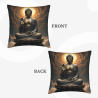 Housse de coussin en peluche motif nuage abstrait - Okomall