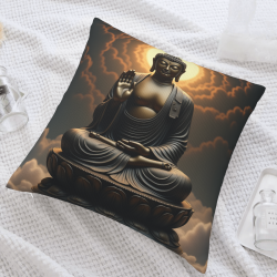 抽象雲紋毛絨抱枕套 - Okomall
