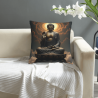Housse de coussin en peluche motif nuage abstrait - Okomall