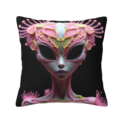 Cuscino in peluche con motivo floreale da sogno - Okomall