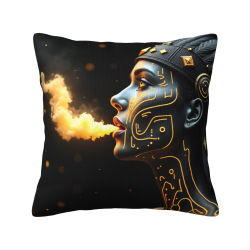 Exotic Egyptian Goddess Plush Pillow Cover - Okomall