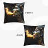 Housse de coussin en peluche à l'effigie de la déesse égyptienne - Okomall