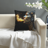 Housse de coussin en peluche à l'effigie de la déesse égyptienne - Okomall