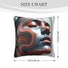 Abstract Portrait Plush Pillow Cover - Okomall