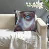 Abstract Geometric Pattern Plush Pillow Cover - Okomall