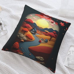 Copricuscino con paesaggio zen giapponese - Okomall