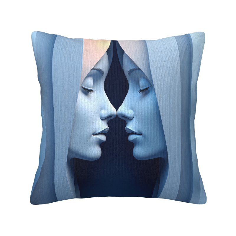 Okomall 18 × 18 بوصة غطاء وسادة فروي بنقوش جميلة على الوجهين - ديكور منزلي مريح
