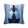Okomall 18 × 18 بوصة غطاء وسادة فروي بنقوش جميلة على الوجهين - ديكور منزلي مريح