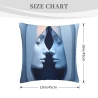 Housse de coussin Okomall de 18x18 pouces avec motif double et élégant - Décoration intérieure confortable