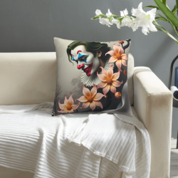 Housse de coussin portrait en peluche - Okomall