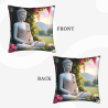 Serene Mountain Landscape Plush Pillow Cover - 18x18 inch | OKOMALL