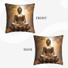 Custodia per cuscino in peluche con motivo di foresta astratta con alone luminoso - Negozio ufficiale okomall
