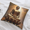 Housse de coussin en peluche à motif de forêt abstraite avec halo lumineux - Boutique officielle okomall