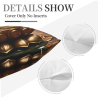Housse de coussin en peluche à motif de forêt abstraite avec halo lumineux - Boutique officielle okomall