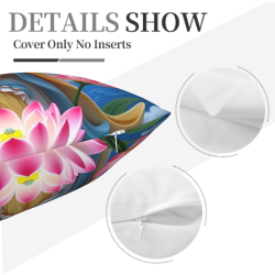 Housse de coussin en peluche de Guanyin - 18x18 pouces | Okomall