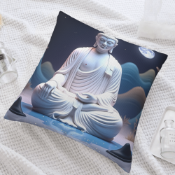 禪意山水毛絨抱枕套 - Okomall