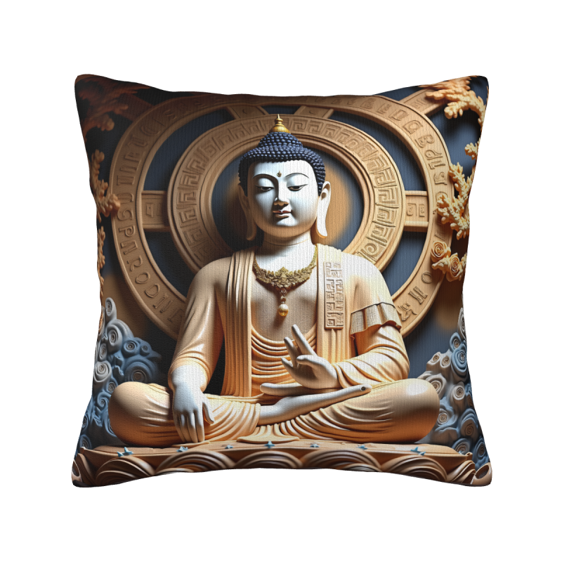 Zen Texture Plush Pillow Cover - Okomall