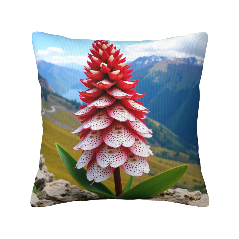 Mountain Floral Plush Pillow Cover - Okomall