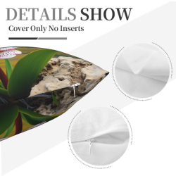 Mountain Floral Plush Pillow Cover - Okomall