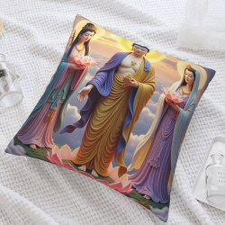 Cuscino in peluche con immagine della Bodhisattva Guanyin - Okomall