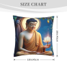 Zen Lotus Fleece Cushion Cover - Okomall