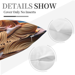 Zen Lotus Fleece Cushion Cover - Okomall