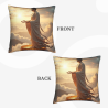 Coussin en peluche avec motif de Bouddha Zen - Okomall